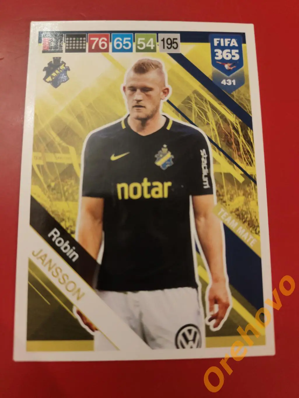 ROBIN JANSSON № 431 АИК FIFA 365 panini.