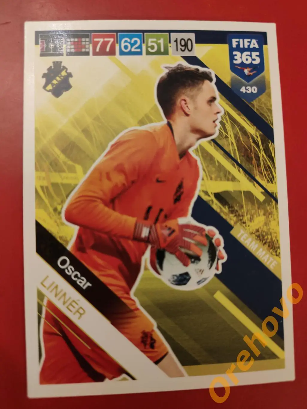 OSCAR LINNER № 430 АИК FIFA 365 panini.