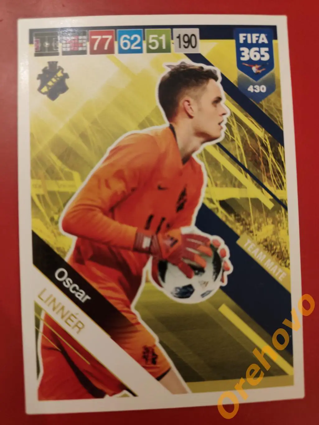 OSCAR LINNER № 430 АИК FIFA 365 panini.