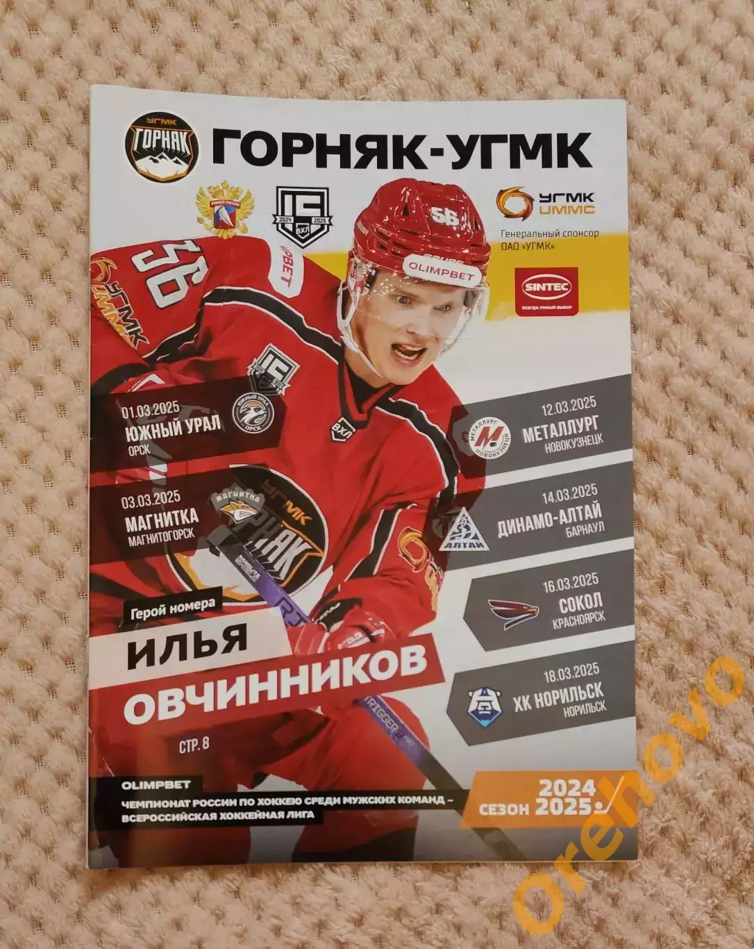 Горняк-УГМК - Южный Урал, Магнитка, Металлург, Динамо- Алтай,Норильск 2024/2025