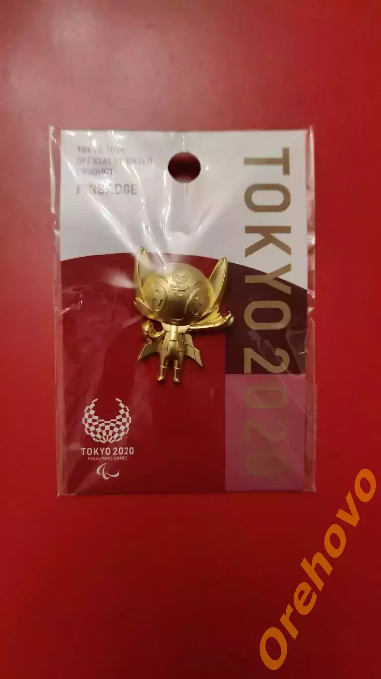 Значок. Олимпийские игры 2020 Токио Япония маскот( официальный/цанга)