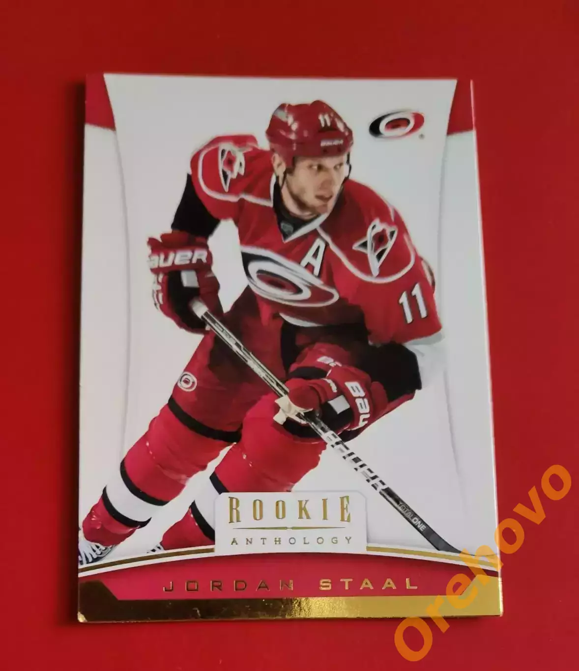 JORDAN STAAL № 4 Каролина 2012-13 panini