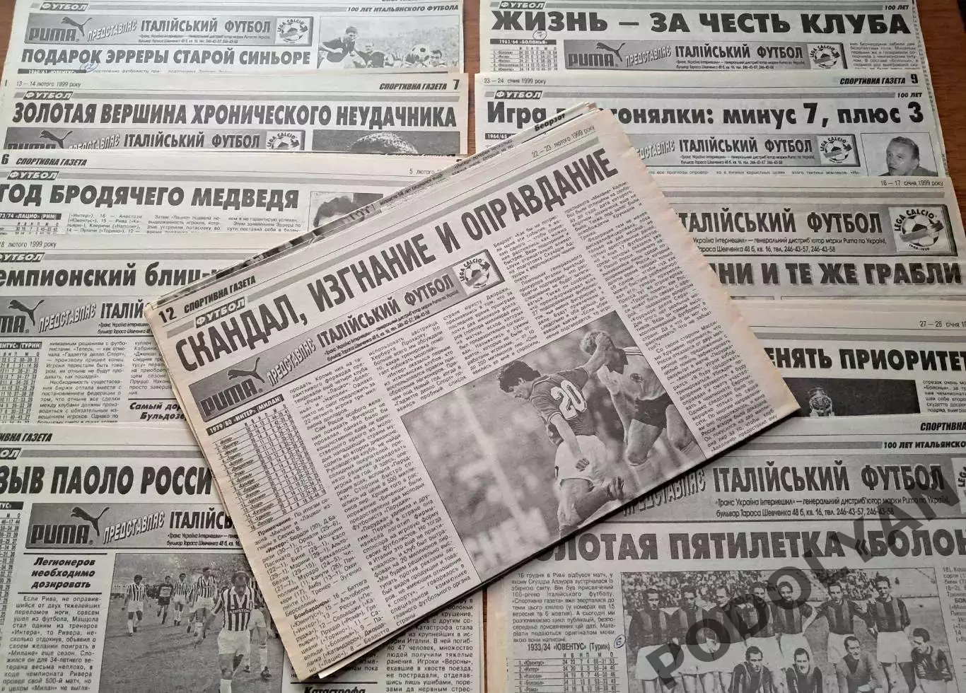 Архив Футбол. Италия. История Серии А. Статьи из Спортивной газеты