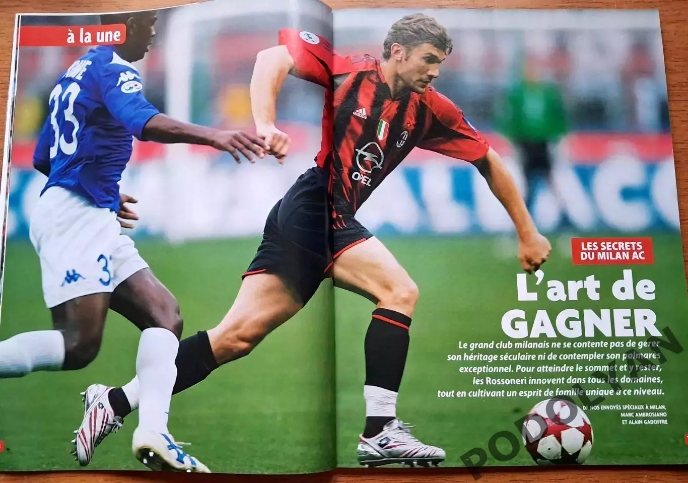 Футбол. Журнал ONZE Mondial (Франция). Май 2005 г. Милан. Андрей Шевченко. 1