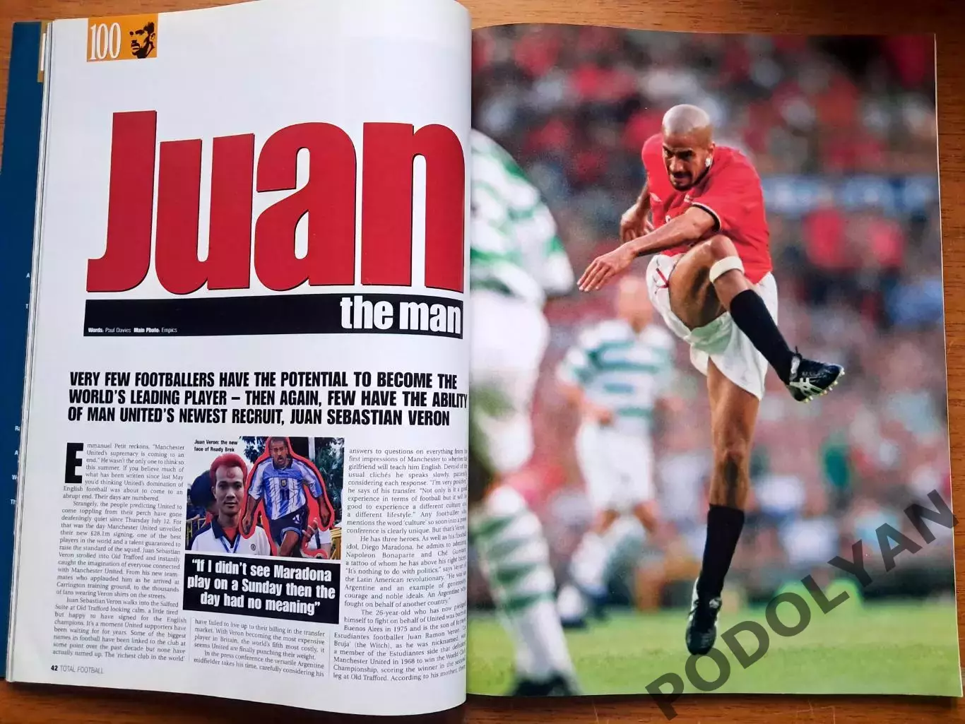 Футбол. Журнал Total Football (Англия). Сентябрь 2001. 3