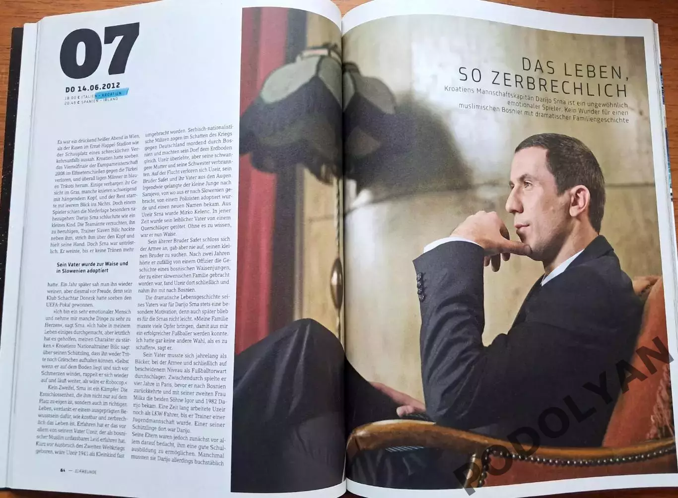 Футбол. Журнал 11 Freunde (Германия). Июнь 2012. Спецвыпуск ЕВРО-2012. Шевченко. 3