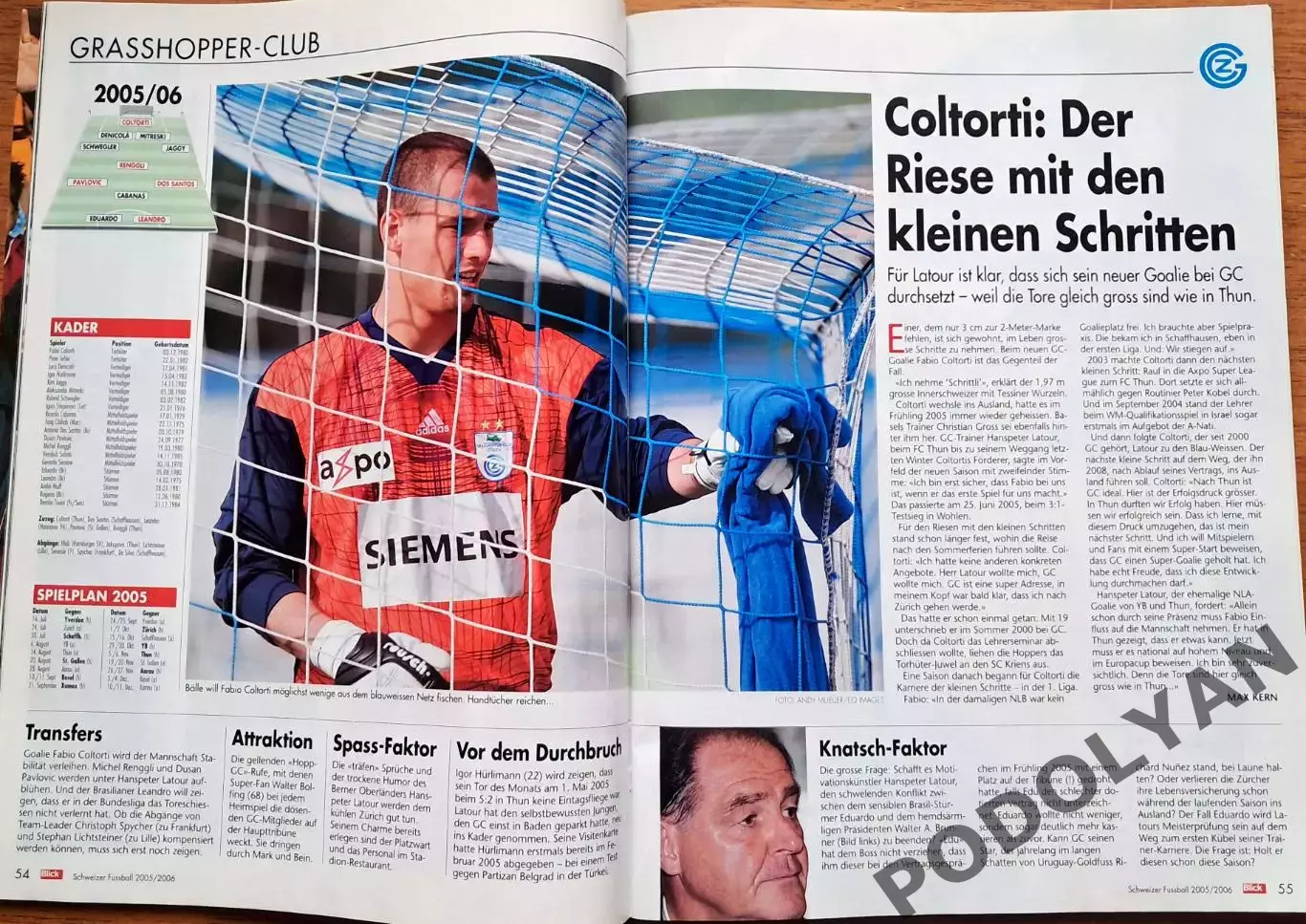 Футбол. Швейцария. Ежегодник Blick. Сезон 2005-2006 2