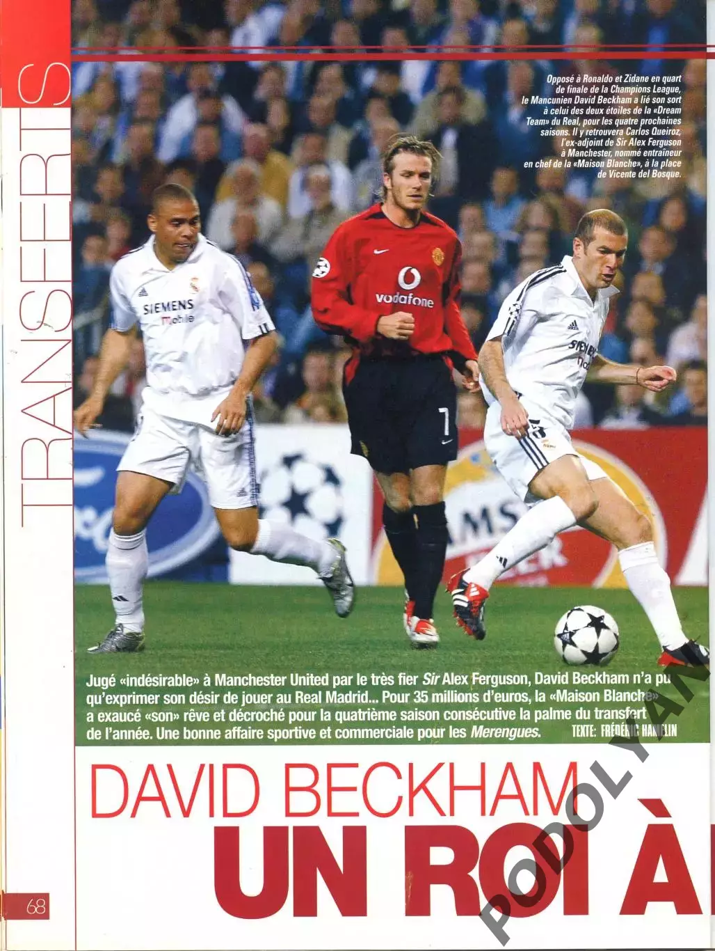 Футбол. Журнал ONZE Mondial (Франция). Июль 2003 г. Кубок Конфедераций 4