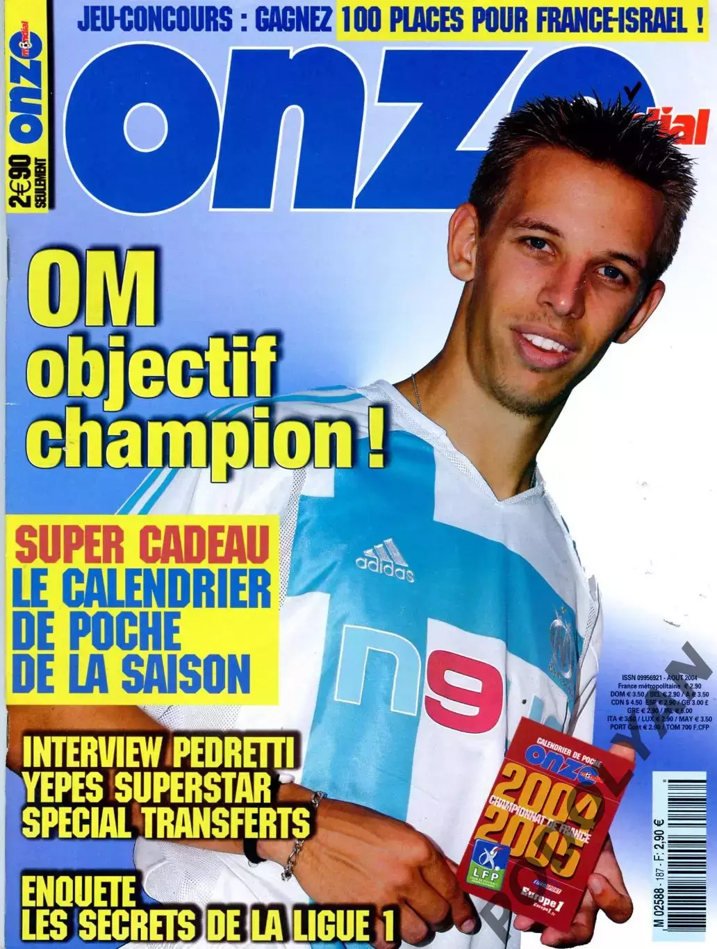 Футбол. Журнал ONZE Mondial (Франция). Август 2004 г. Итоги Евро-2004.