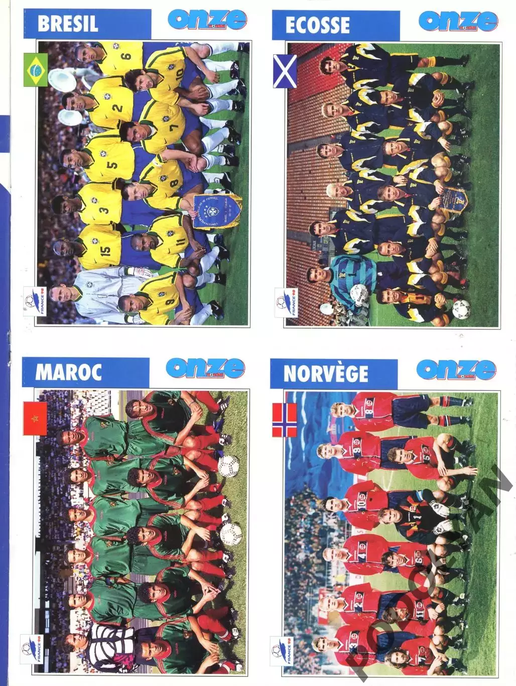 Футбол. Журнал ONZE Mondial (Франция). Май 1998 г. Чемпионат мира-1998. 3