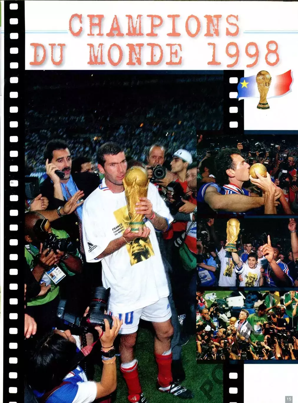 Футбол. Журнал ONZE Mondial (Франция). Август 1998 г. Чемпионат мира-1998. 1