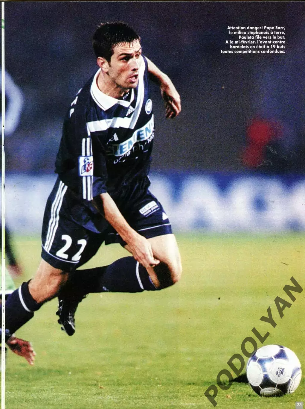 Футбол. Журнал ONZE Mondial (Франция). Март 2001 г. Андрей Шевченко. 1