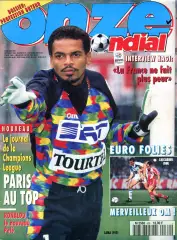 Футбол. Журнал ONZE Mondial (Франция). Октябрь 1994 г.Роналдо, Хаджи, Велес.