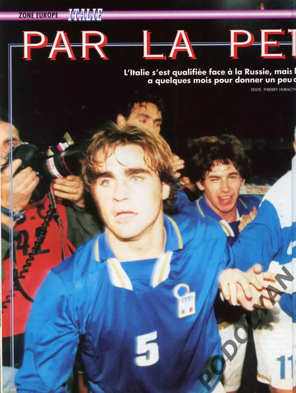 Футбол. Журнал ONZE Mondial (Франция). Декабрь 1997 г. Роналдо, Италия, Чили. 3