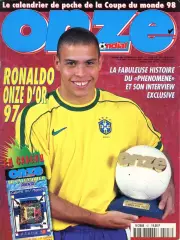 Футбол. Журнал ONZE Mondial (Франция). Декабрь 1997 г. Роналдо, Италия, Чили.