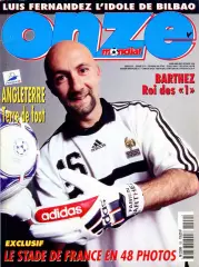 Футбол. Журнал ONZE Mondial (Франция). Февраль 1998 г. Англия, Салас.