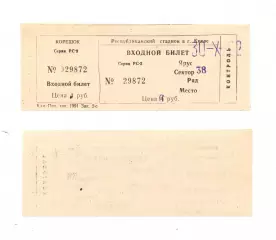 Футбол. Билет. Чемпионат Украины-1992/93. Динамо Киев - Нива Тернополь