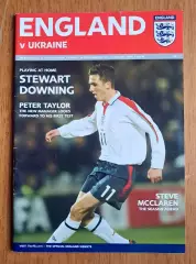 Футбол. Программа. Англия U21 - Украина U21. 17.08.2004. Товарищеский матч