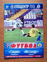 Чемпионат Украины-2009-2010. Таврия Симферополь - Металлург Донецк. 28.03.2010