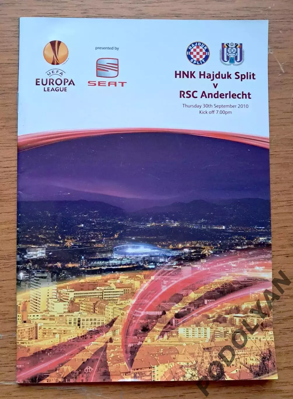 Футбол. Программа. Лига Европы. Хайдук, Хорватия - Андерлехт, Бельгия. 30.9.201