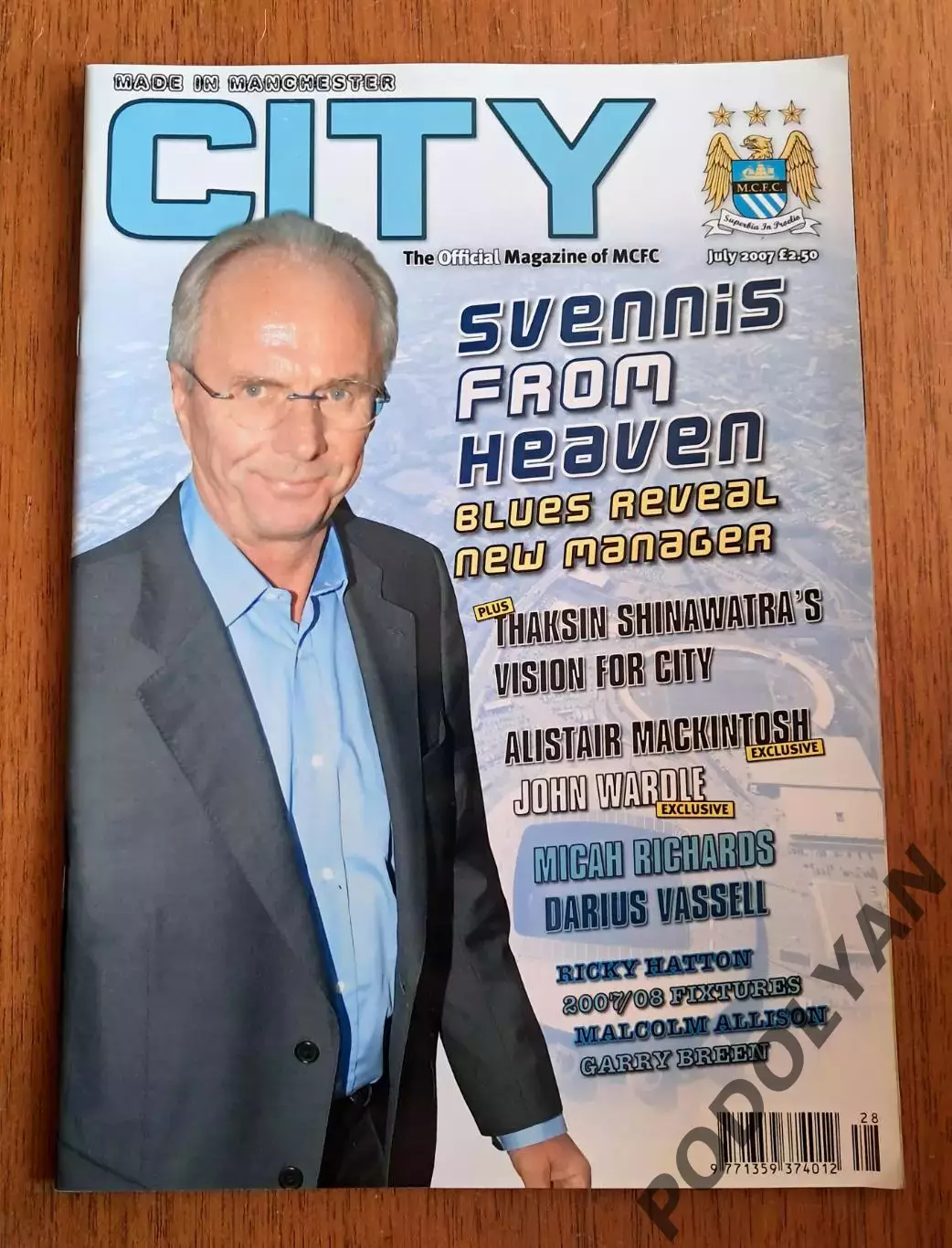 Футбол. Официальный клубный журнал Манчестер Сити (Англия). Июль 2007.