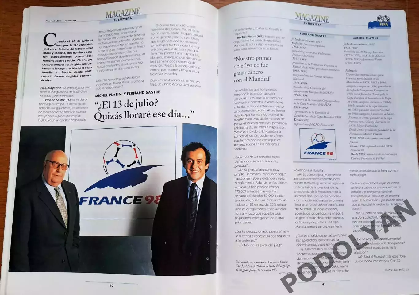 Футбол. Журнал Magazine. Официальное издание ФИФА к ЧМ-1998. Все участники! 2