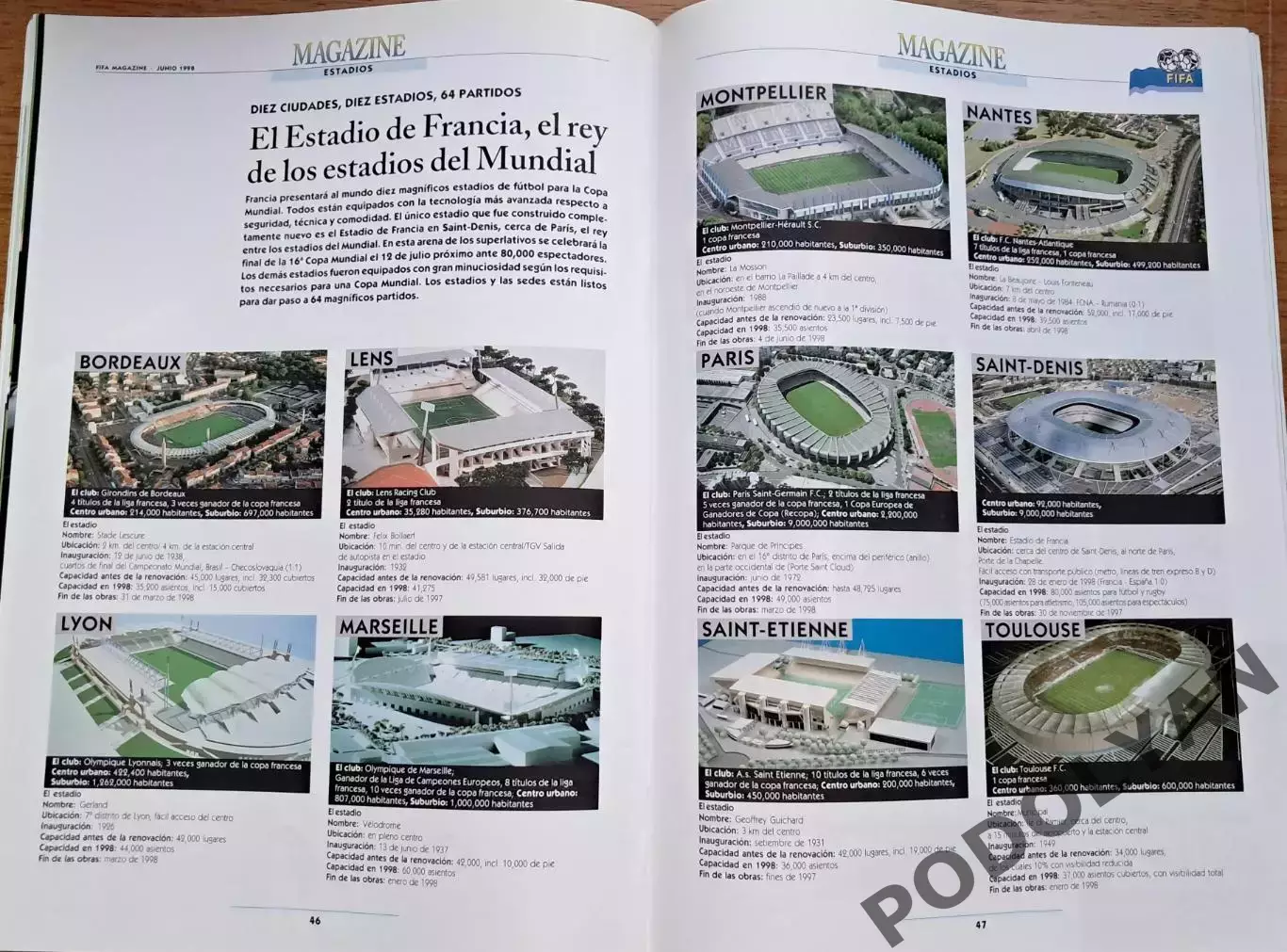 Футбол. Журнал Magazine. Официальное издание ФИФА к ЧМ-1998. Все участники! 3