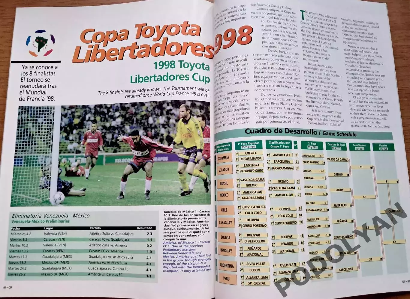 Футбол. Журнал France 1998. Официальное издание Федерации Южной Америки к ЧМ-98 4