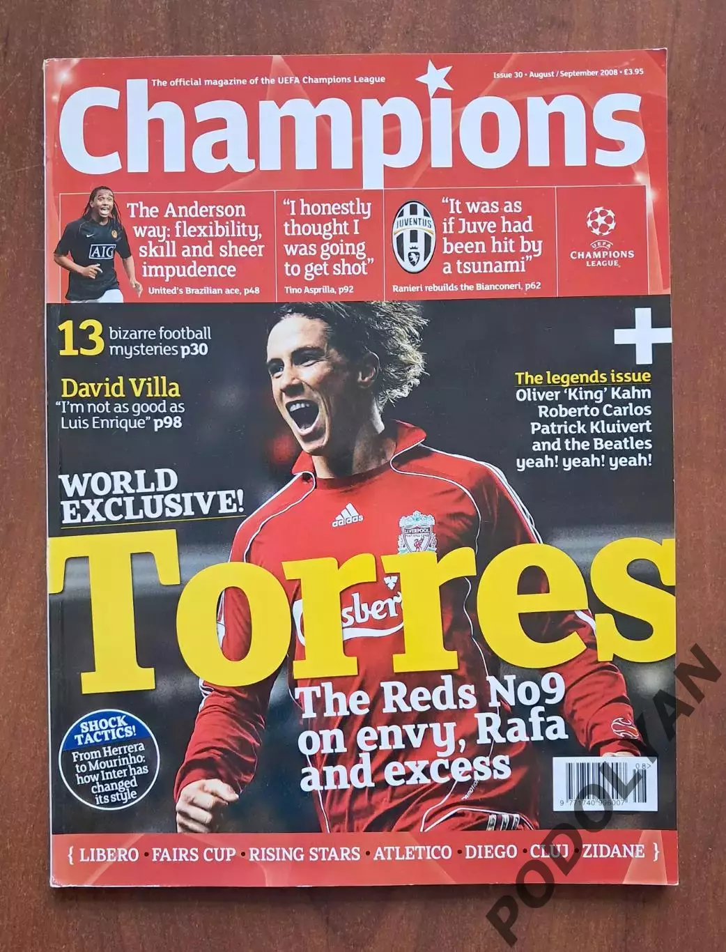Футбол. Champions (официальное издание Лиги чемпионов УЕФА). Сентябрь 2008