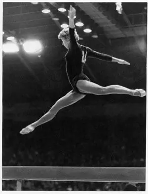 Спортивная гимнастика. Фото (ориг.). РАРИТЕТ! Лариса Латынина. ЧМ-1958