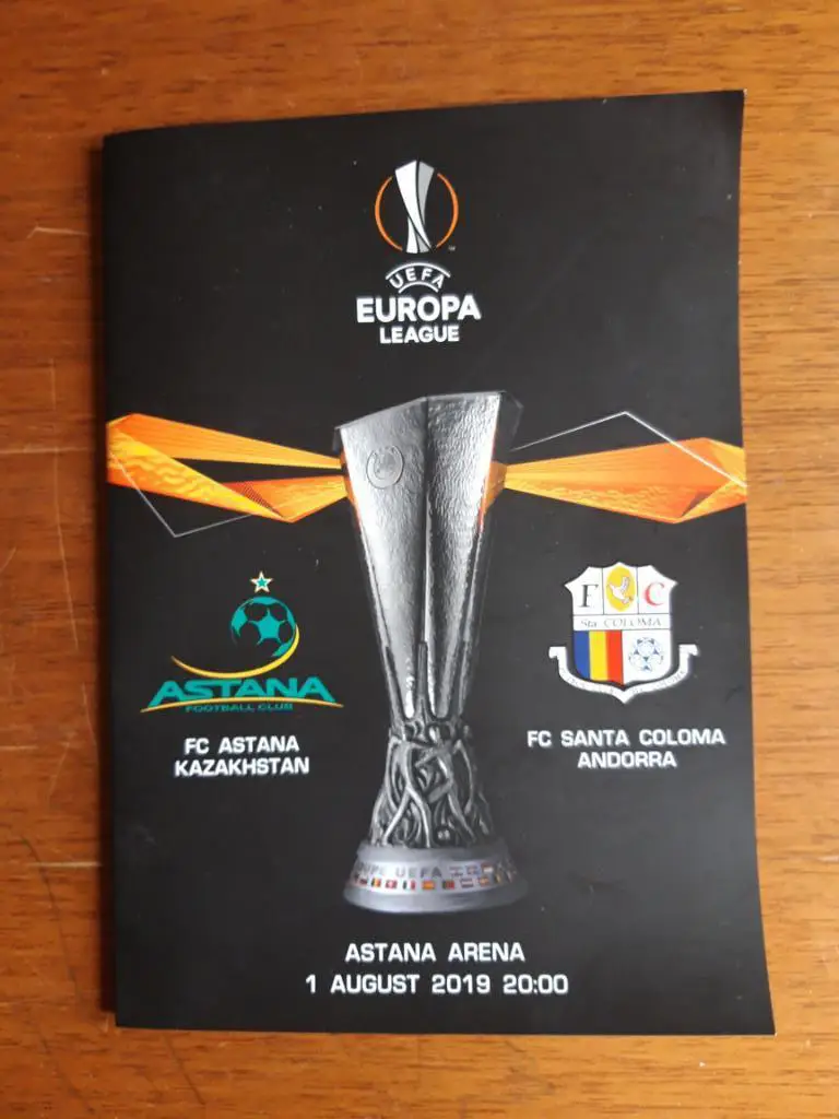 Футбол. Программа. Лига Европы-2019/2020. Астана - Санта Колома