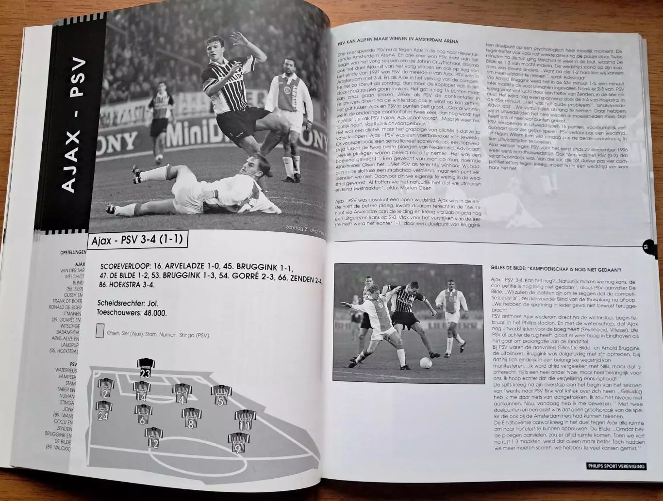 Футбол. Ежегодник ПСВ Эйндховен. Сезон-1997/1998. Лига чемпионов. Динамо Киев. 1