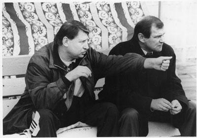 Футбол. Фото (оригинал). Дегтерев, Яремченко (Шахтер Донецк). 1990-е