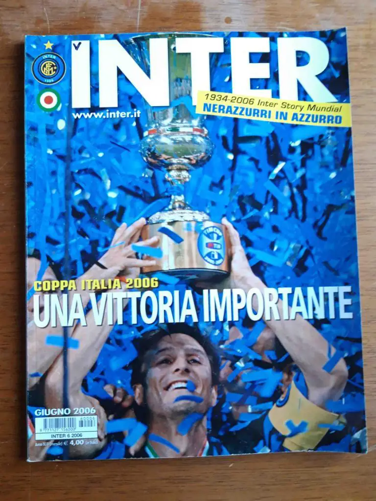 Футбол. Официальный клубный журнал Интер (Милан). Июнь 2006. Кубок Италии