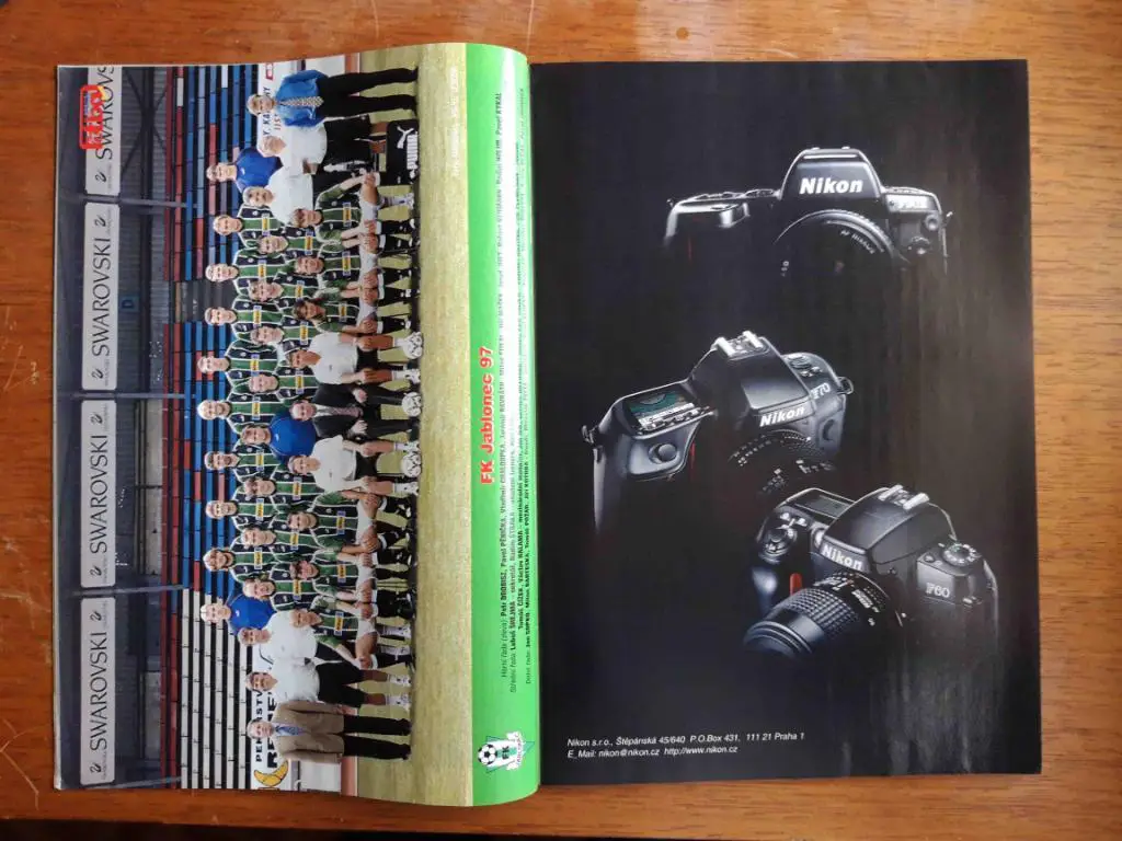 Футбол. Чехия. Ежегодник Fotbal. Сезон 1998-1999 1