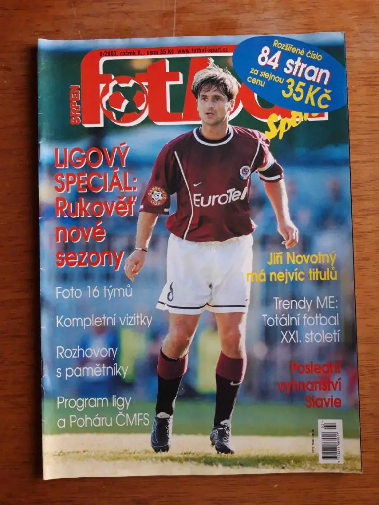 Футбол. Чехия. Ежегодник Fotbal. Сезон 2000-2001