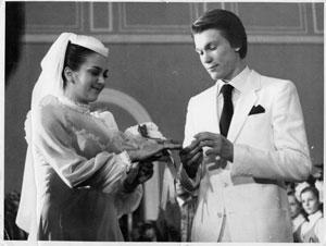 Футбол. Фото (оригинал). РАРИТЕТ. Олег Блохин и Ирина Дерюгина, свадьба (1980)