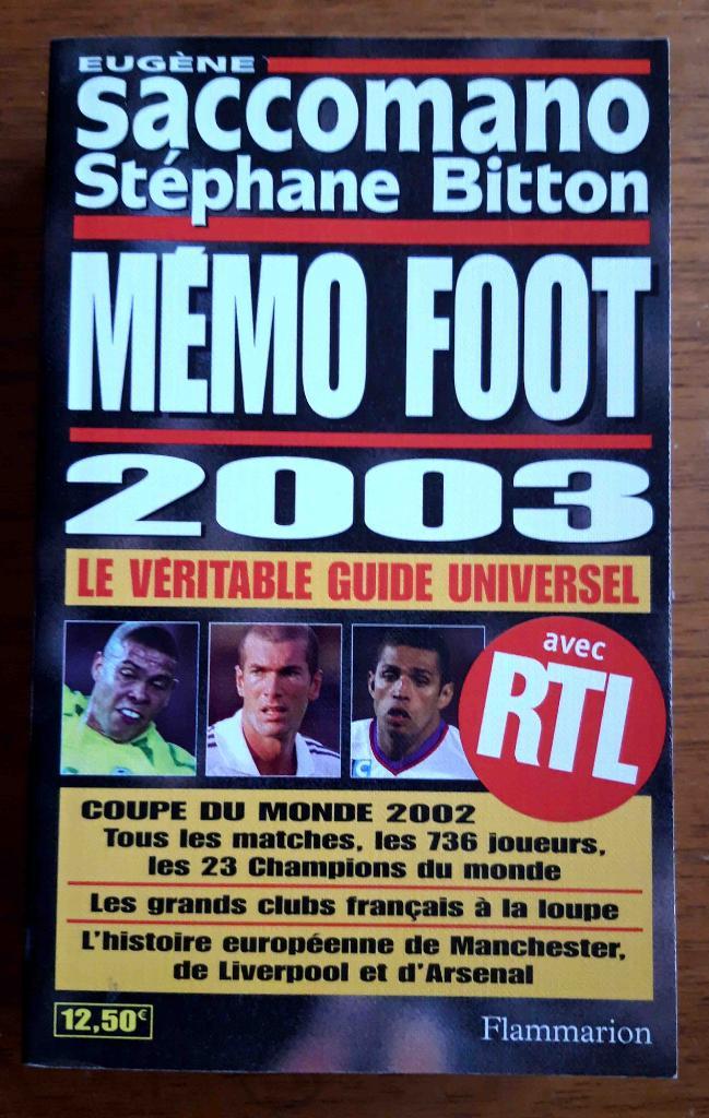 Футбол. Ежегодник (Франция). 2001. Memo Foot (Saccomano)