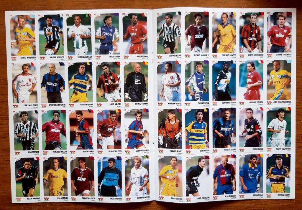 Наклейки Calcio 2000. Италия. Серия А. Сезон 1999/2000_5