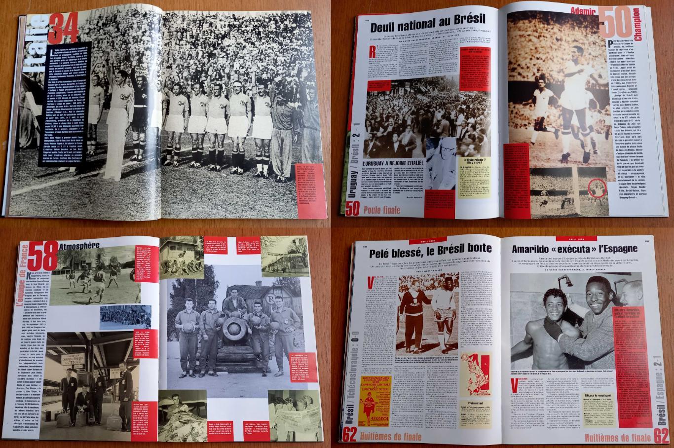 Футбол. История чемпионатов мира 1930-1998 от L'Equipe. 2 тома (французский). 1