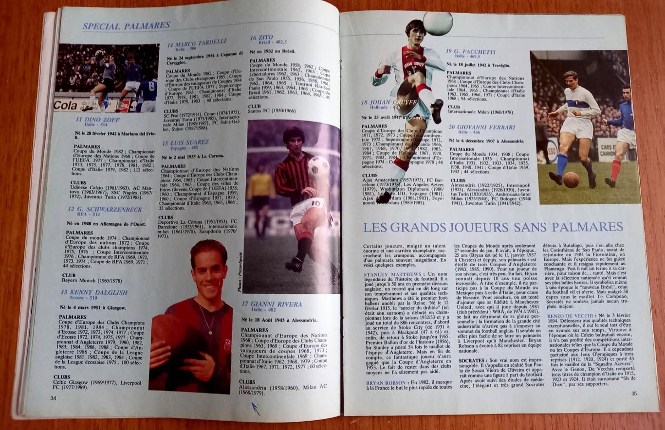 Футбол. Журнал Football Clubs (Франция). Декабрь 1990. Черноморец Одесса 4