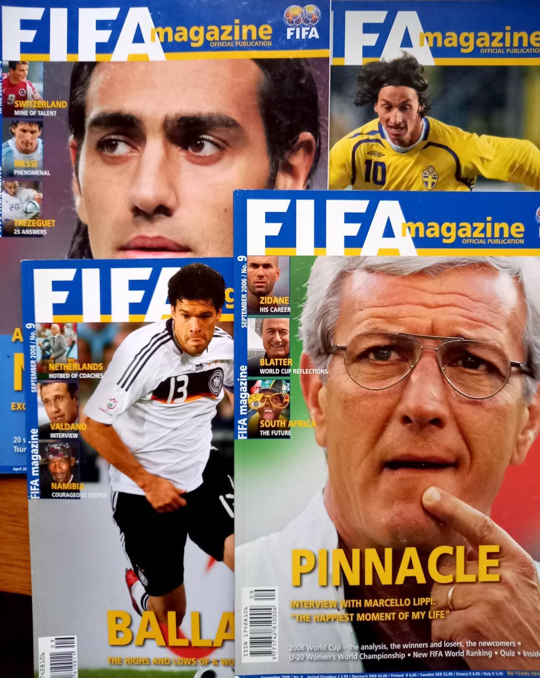 Футбол. FIFA magazin. Официальное издание ФИФА. 2006-2008