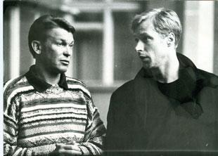 Футбол. Фото (оригинал). Олег Блохин, Алексей Михайличенко (Динамо Киев). 1990-е