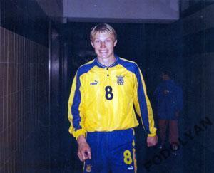 Футбол. Фото (оригинал). Андрей Гусин (сборная Украины). 1990-е