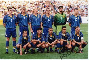 Футбол. Фото (оригинал). Украина - Северная Ирландия. 1997. Шевченко. Шовковский