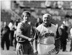 Футбол. Фото (оригинал). николай толстых, мэр лужков (россия). 1990-е