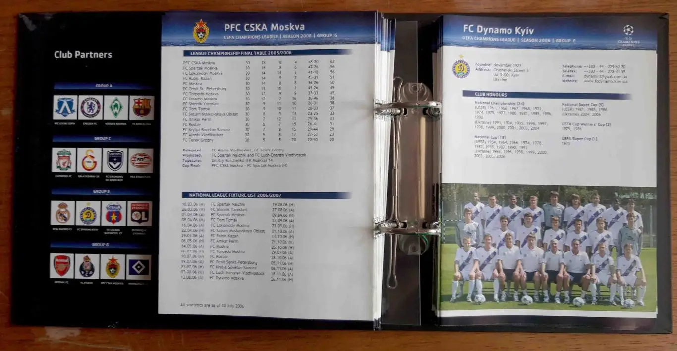 Футбол. Лига чемпионов. Официальный справочник УЕФА на сезон-2006/2007 2