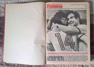 Еженедельник Di neue Fussball Woche (ГДР). 1977. Полный комплект в переплете
