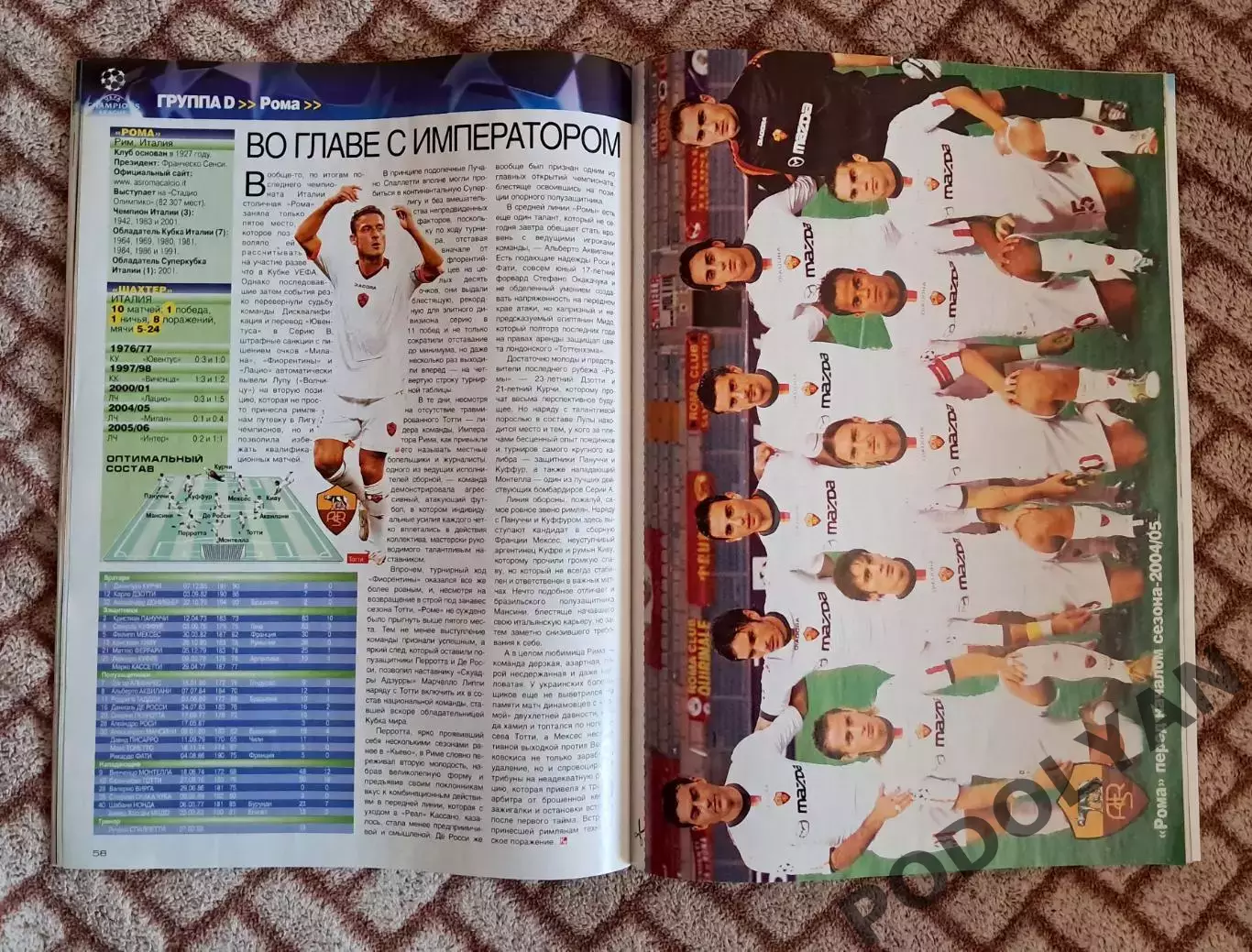 Футбол. Журнал Команда+ (Команда Плюс). Украина. Сентябрь 2006. ПОСТЕРЫ 4