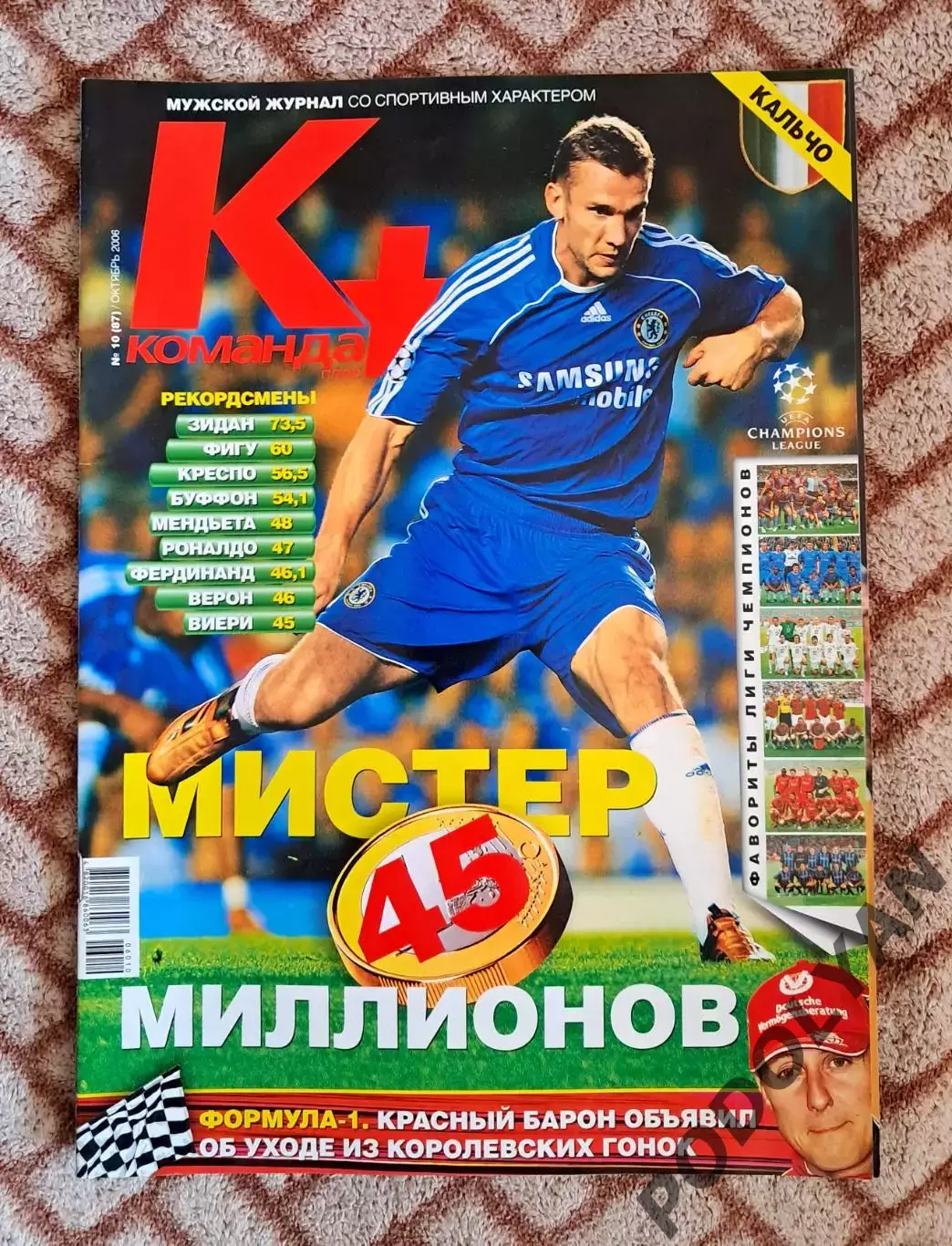 Футбол. Журнал Команда+ (Команда Плюс). Украина. Октябрь 2006. ПОСТЕРЫ